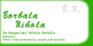 borbala mihola business card